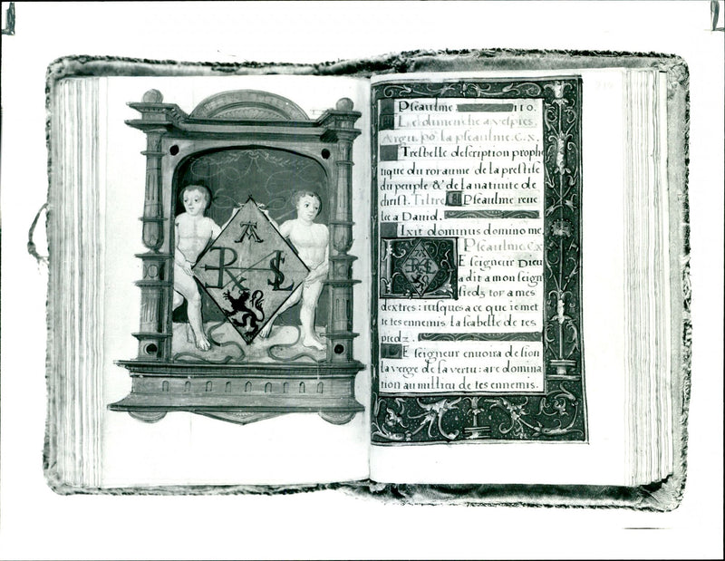1932 ANNE BOLEYNS PSALTER IXIT DOMINUS DOMINO PICANCE CARGNEUR DIEU MOVIE - Vintage Photograph
