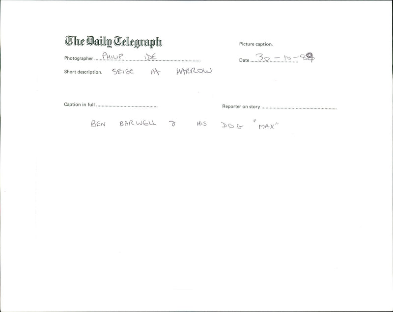 Benjamin Barwell - Vintage Photograph