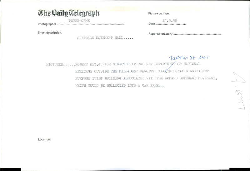 Robert Key - Vintage Photograph