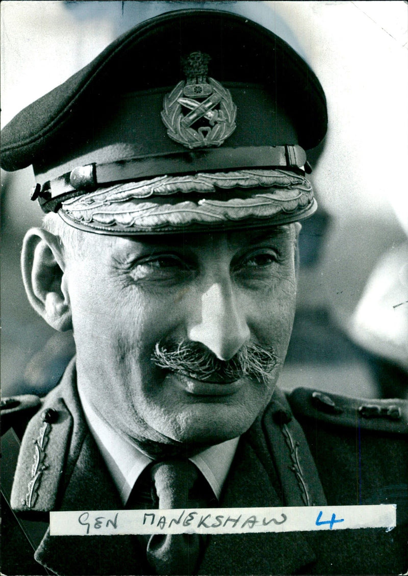 Lt.-Gen. Manekshaw - Vintage Photograph