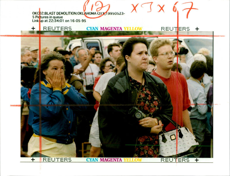 1995 THE ALFRED MURRAH FEDERAL BUILDING OKLA BILL SMITH USA WRITER COUNTRY - Vintage Photograph