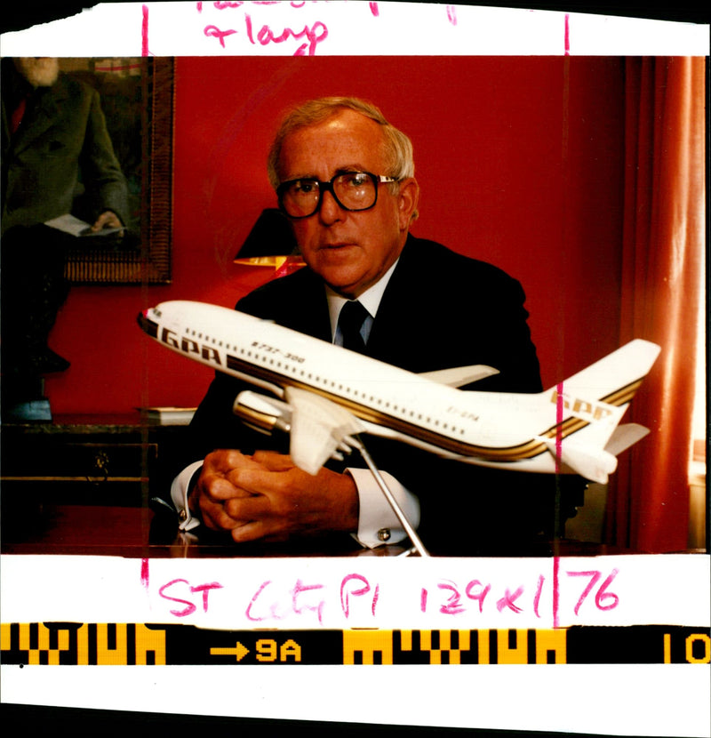 Tony Ryan, Irish former aviation businessman - Vintage Photograph
