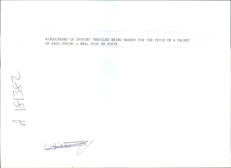 Albanian vehicles are being cleaned - Vintage Photograph