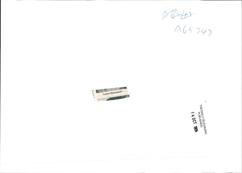 1994 LAURA MAY ALSHATWANI MURDERED HER HUSBAND THE SHIRLEY VALENT DENO - Vintage Photograph