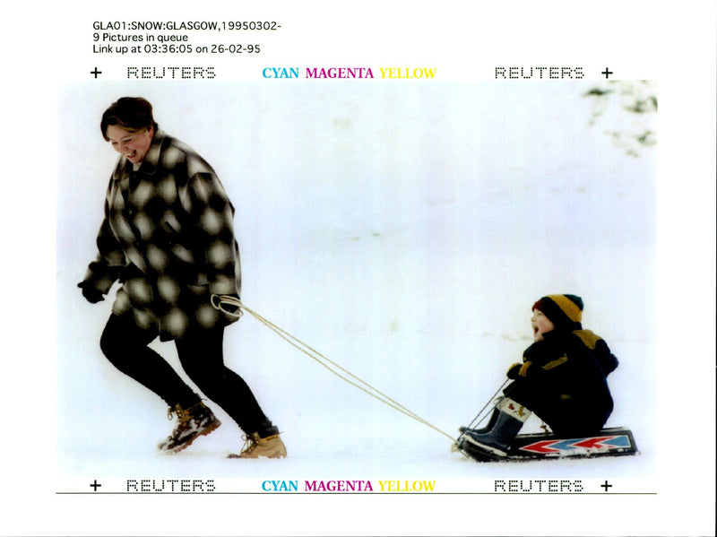 1995 LEAST TWO CHES SNOW FELL WESTERN SCO IAN WALDIE WRITER COUNTRY - Vintage Photograph