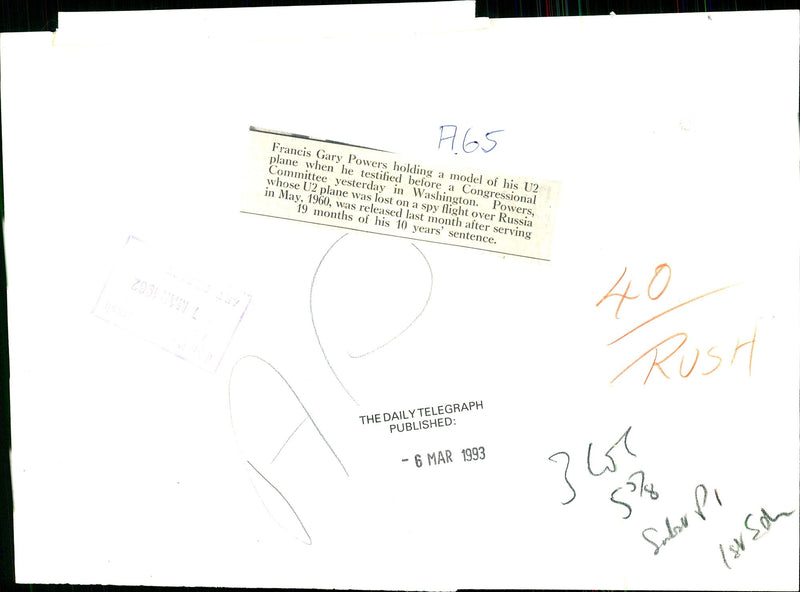 Francis Gary Powers - Vintage Photograph