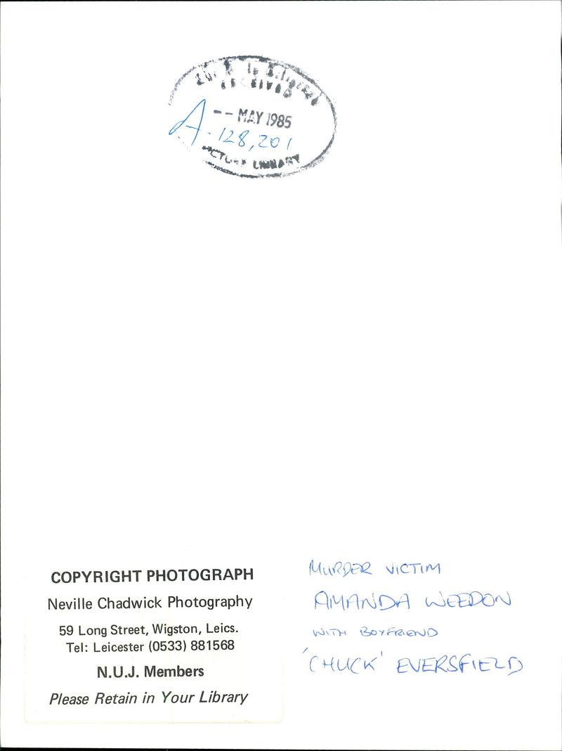 Amanda Weedon - Vintage Photograph