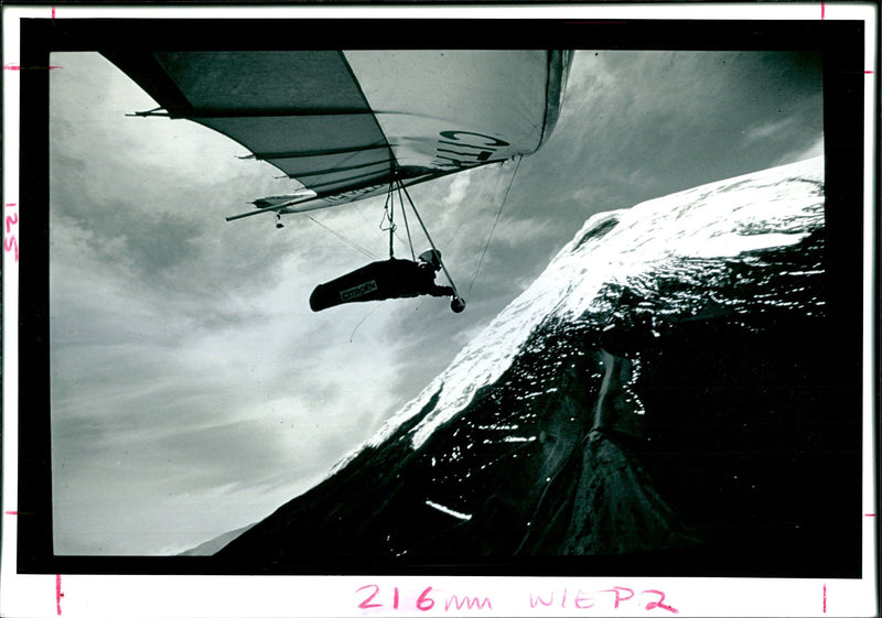 Hang gliding - Vintage Photograph