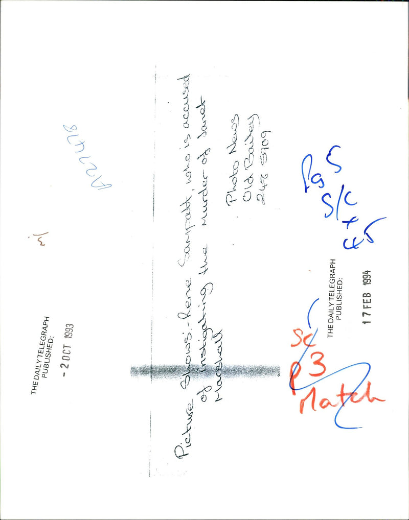1993 RENE SAMPATT ACCUSED INSTIGATING THE MURDER OLD BAILEY PUBLISHED - Vintage Photograph