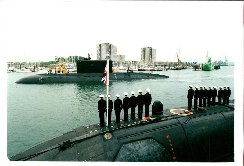 Submarine Russian Kilo class - Vintage Photograph