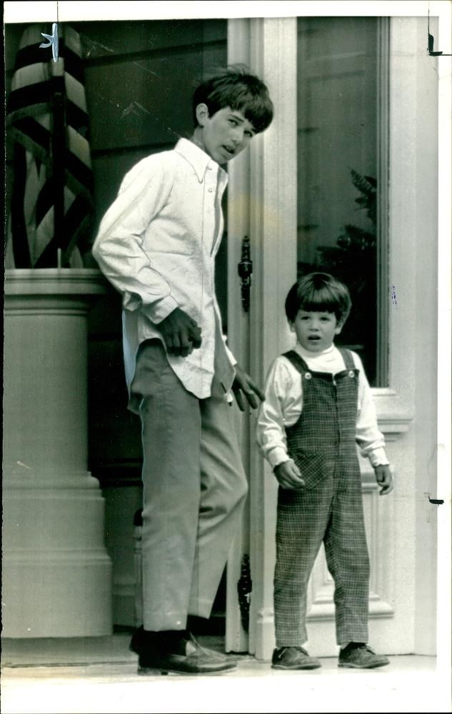 Two young friends Robert F. Kennedy, Jr. with Mark Shriver - Vintage Photograph