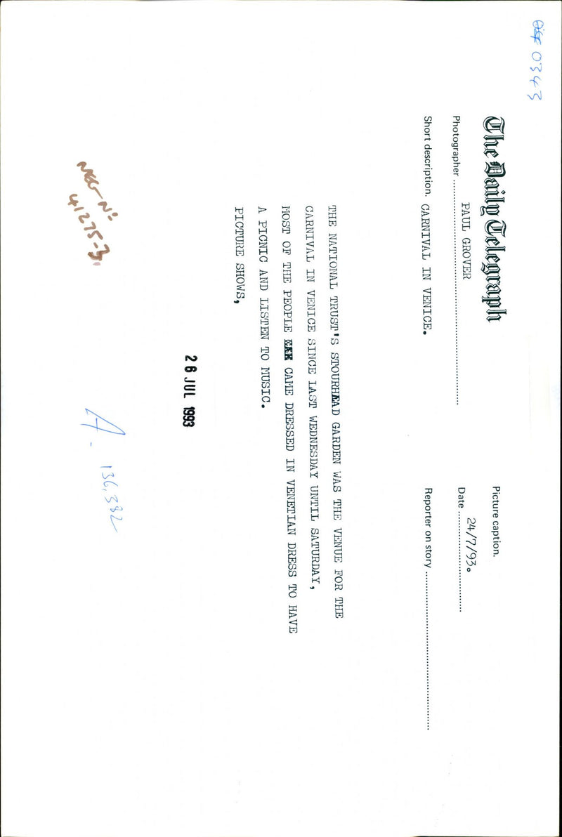 NATIONAL MUSIC MOON - Vintage Photograph