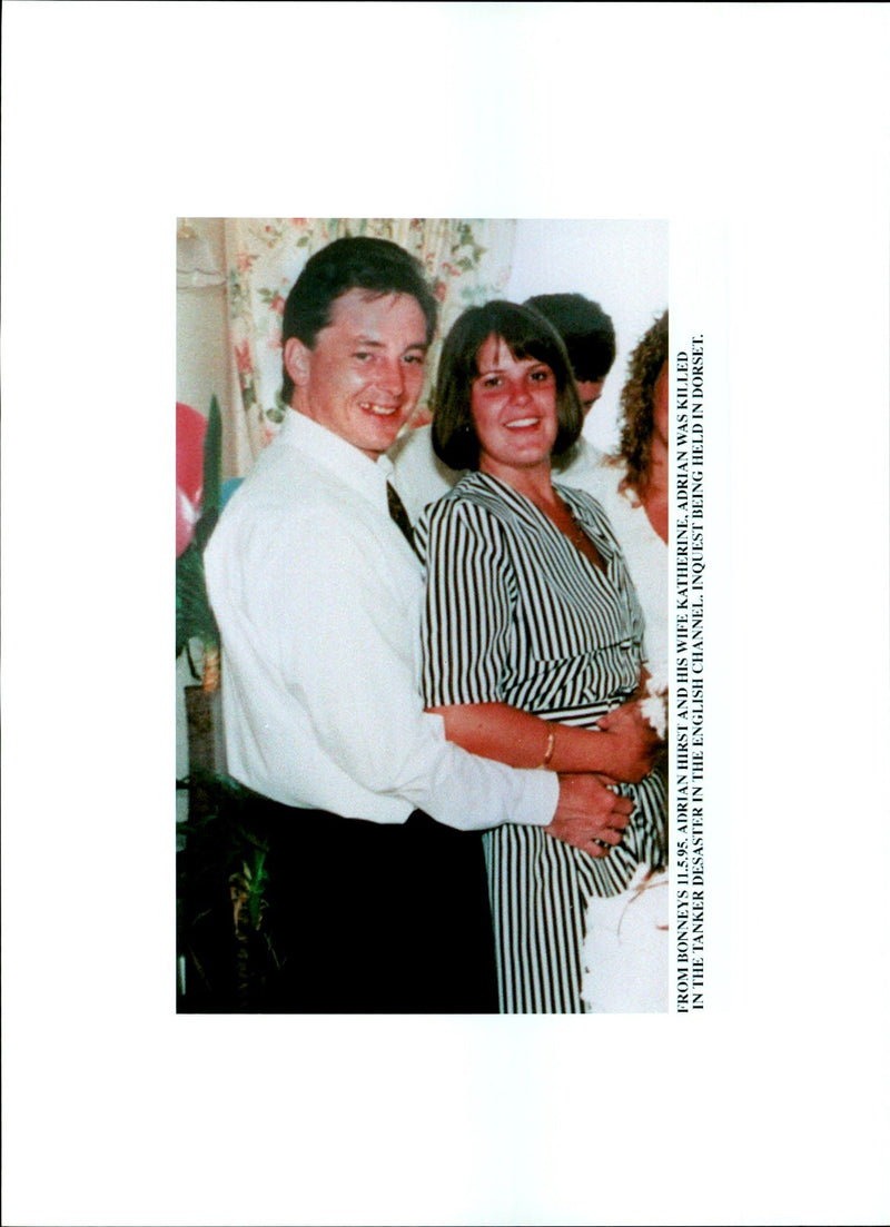 1995 ADRIAN HIRST AND HIS WIFE KATHERINE WERE KILLED THE TANKER SHIP ENGLISH - Vintage Photograph