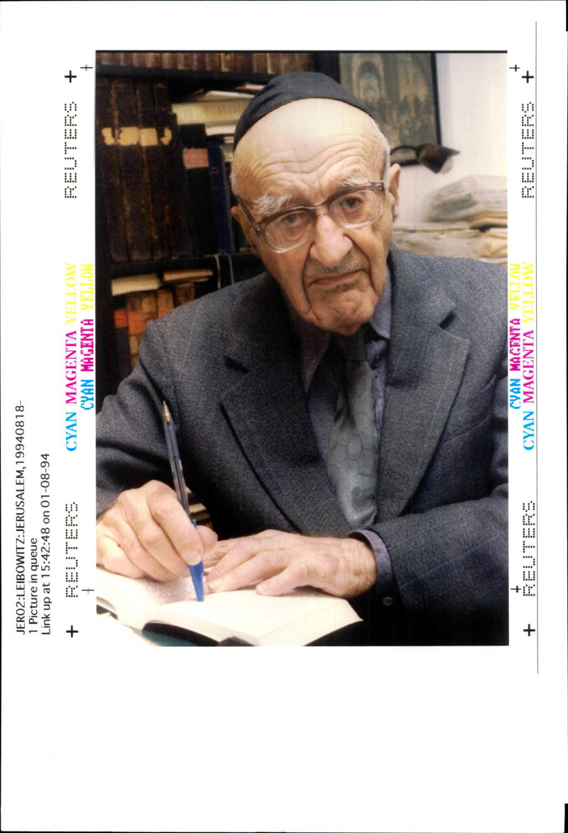 1994 YESHAYAHU TONY PRIME JERO RABIN WRITER DIED DAVID COUNTRY PRIZE - Vintage Photograph