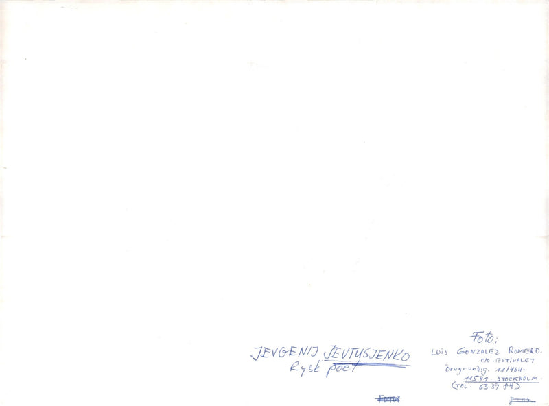 Yevgeny Yevtushenko, poet - Vintage Photograph