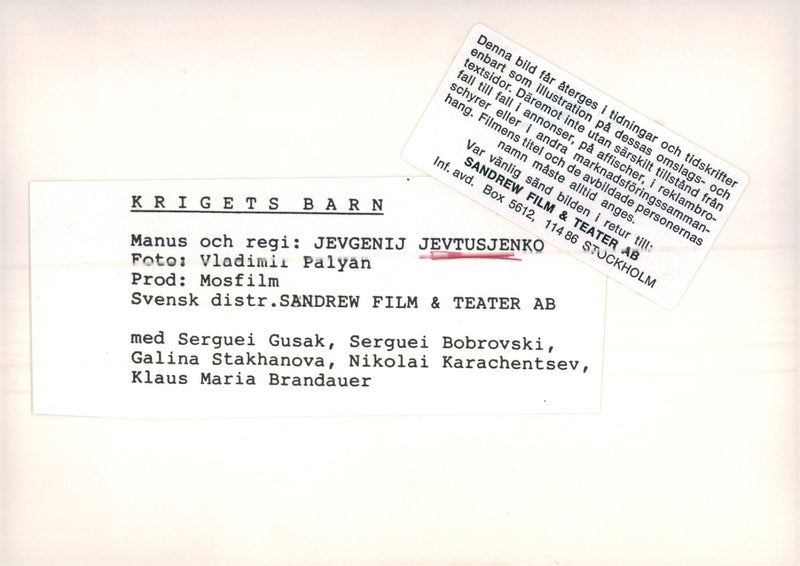 Yevgeny Yevtushenko, poet - Vintage Photograph