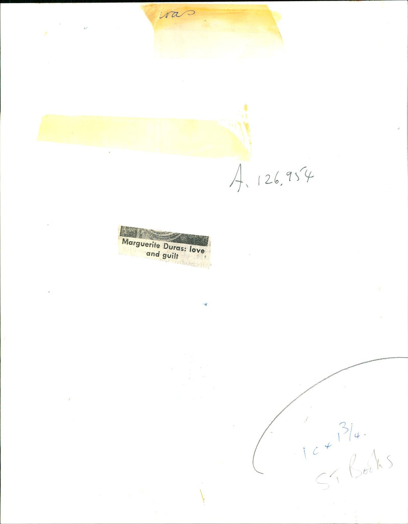 Marguerite Duras - Vintage Photograph