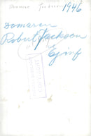 Robert Jacksson, US lawyer and politician - Vintage Photograph