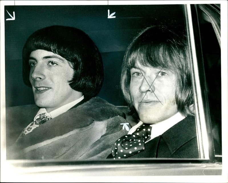 Brian Jones and Baron de Watteville. - Vintage Photograph