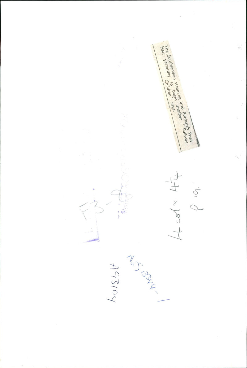 Railway Engine: The Southlandian Chinature - Vintage Photograph