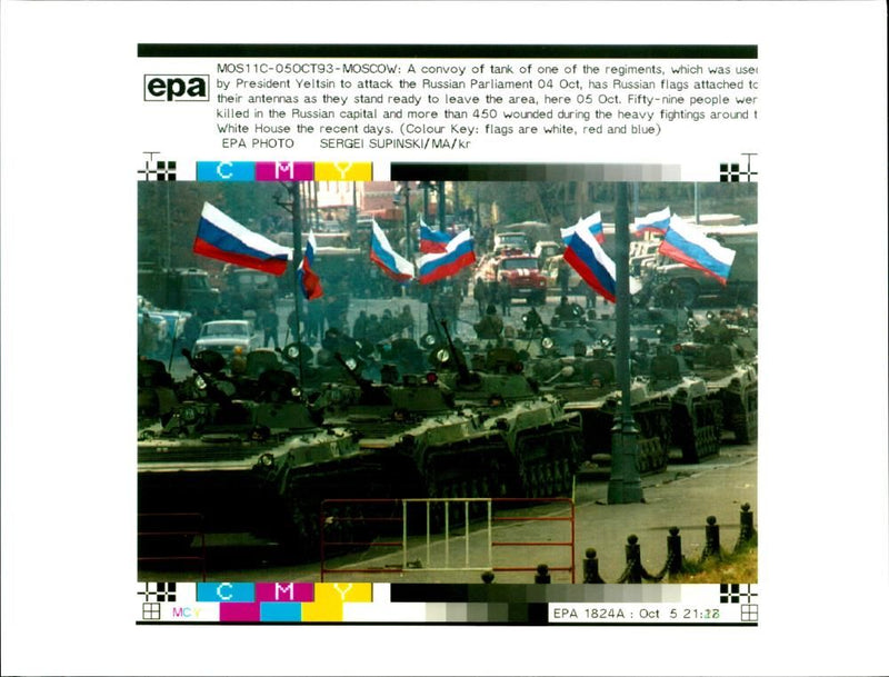 Russian constitutional crisis - Vintage Photograph