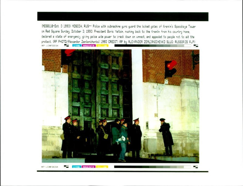 Russian constitutional crisis - Vintage Photograph