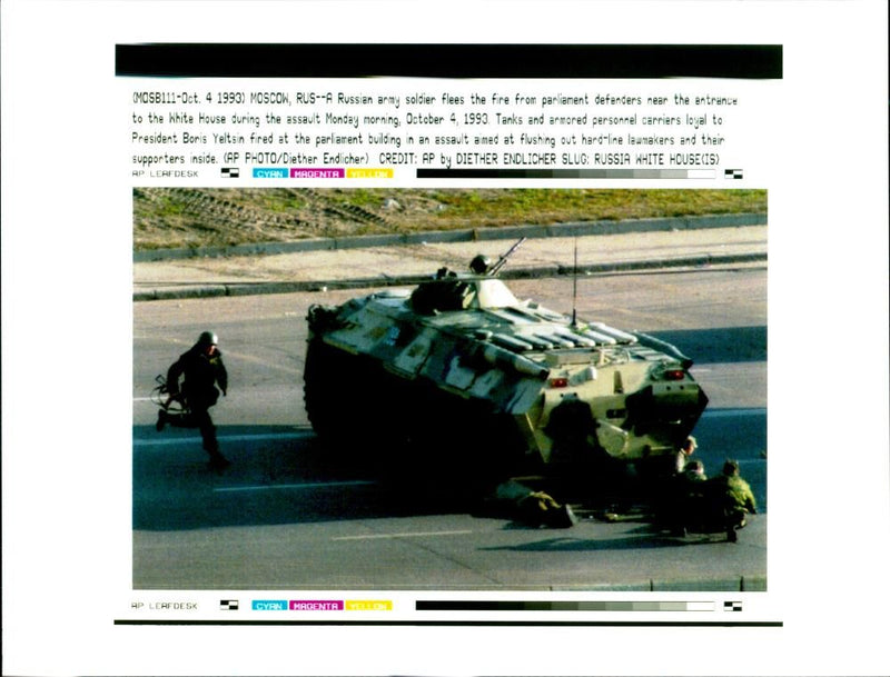 Russian constitutional crisis - Vintage Photograph