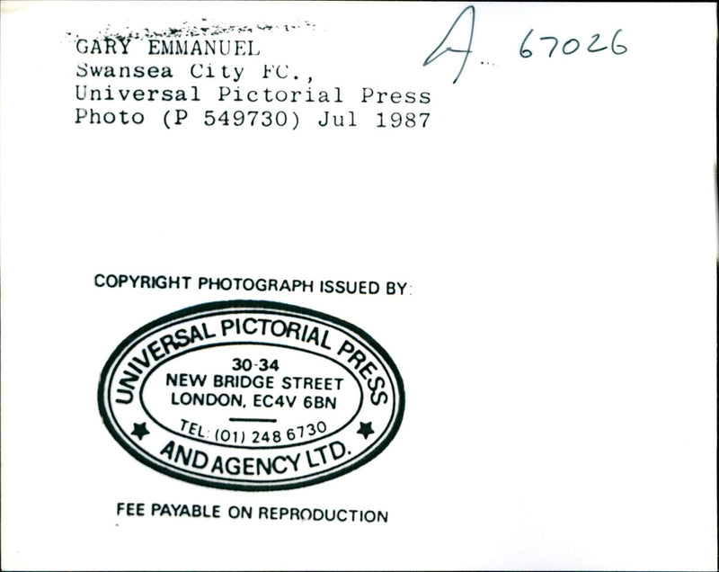 Gary Emmanuel - Vintage Photograph