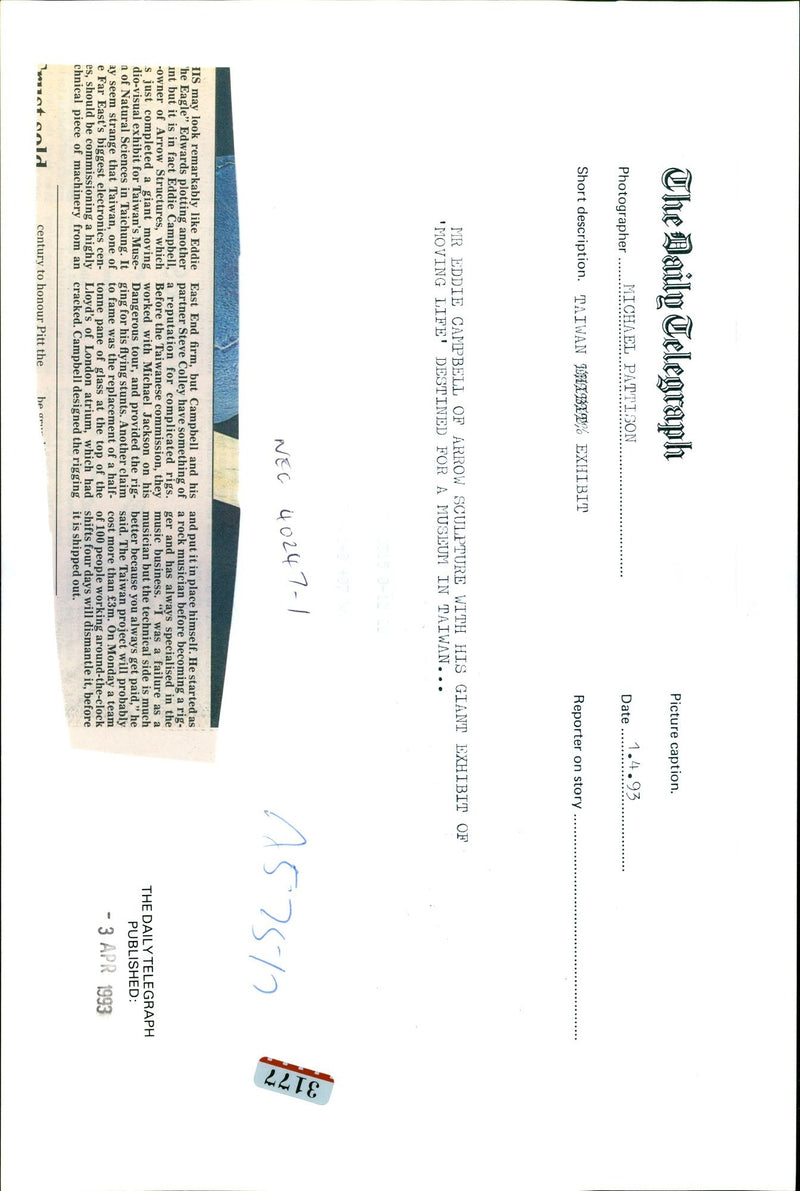 1992 EDDIE MICHAEL PATTISON CAMPBELL STEVE COLLEY MUSICIAN PUBLISHED - Vintage Photograph