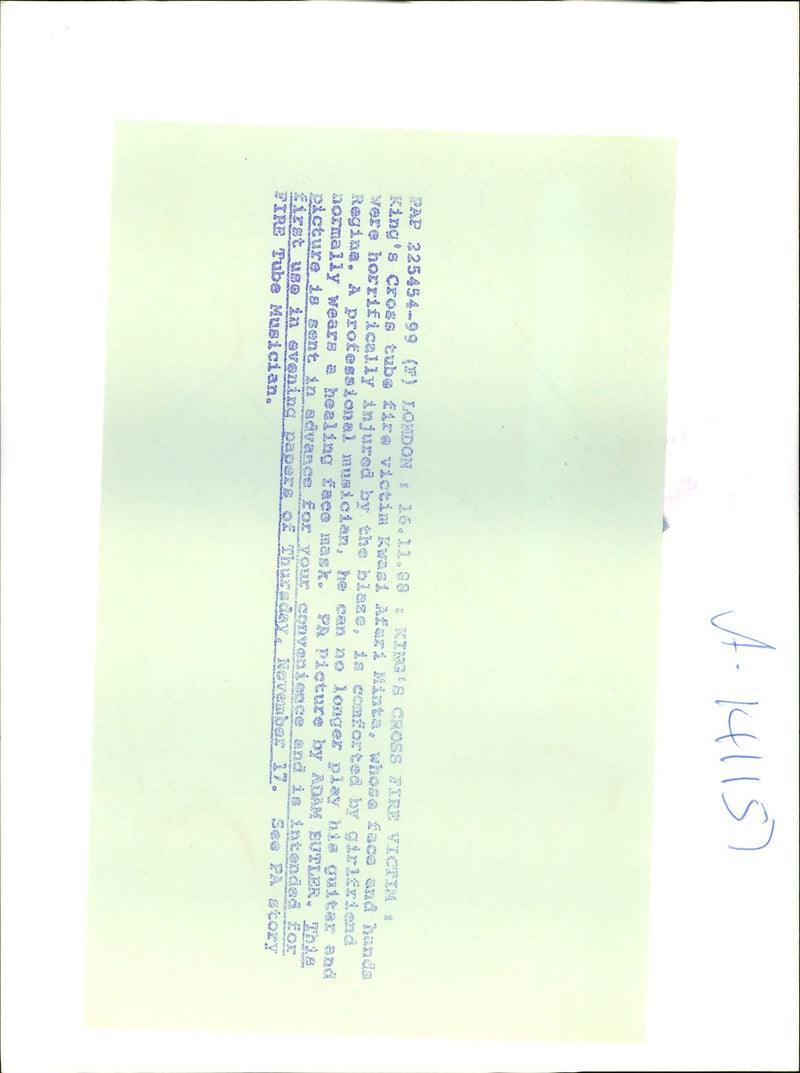 1988 KINGS CROSS TUBA VICCIN KWAS MINTA ADAM BUTLER MUSICIAN PROFESSIONAL - Vintage Photograph