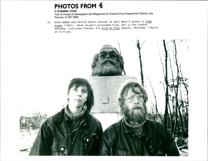 1989 HIGH HOPES CONTINUES CHANNEL FILM FOUR SEASON PHILIP DAVIS MIKE - Vintage Photograph