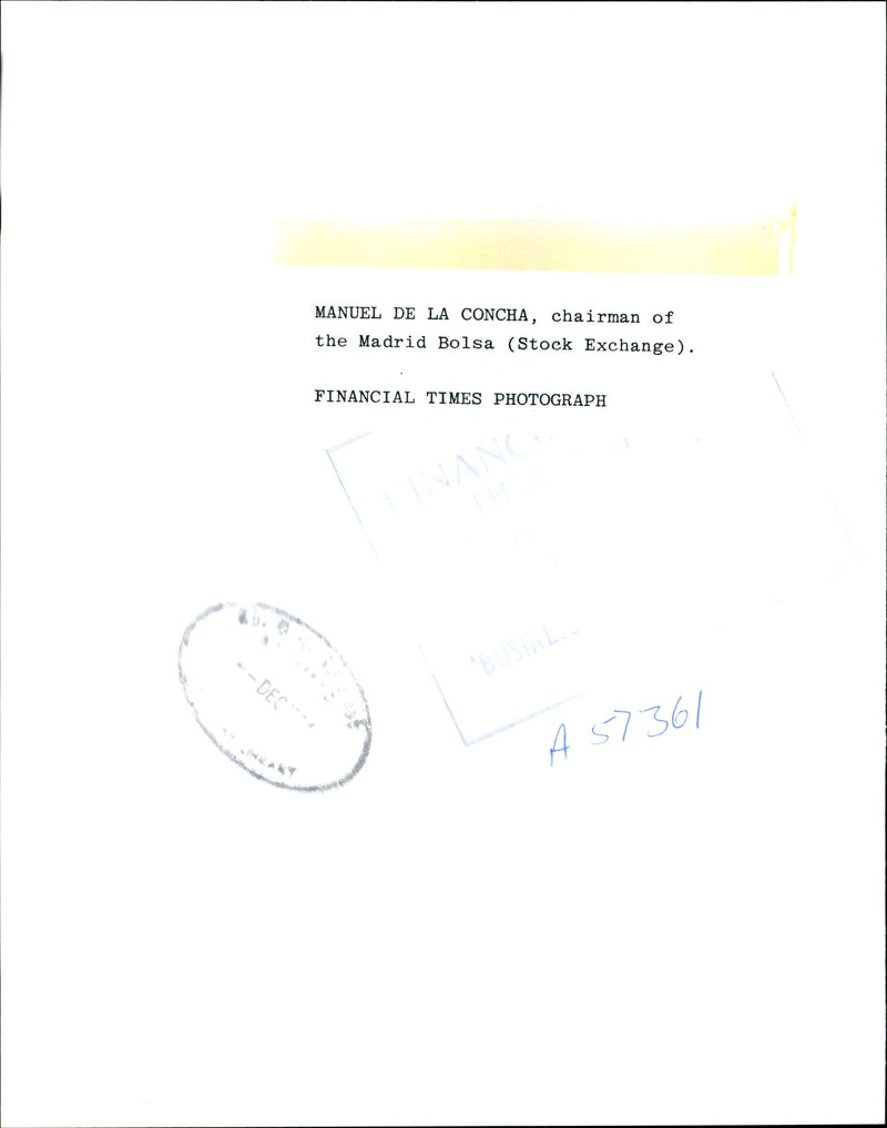 Manuel de la Concha - Vintage Photograph