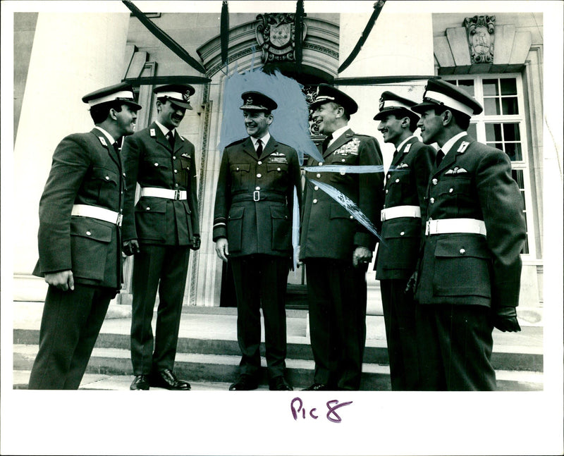 Gen. Lemnitzer and A.V.M. T.N. Stack. - Vintage Photograph