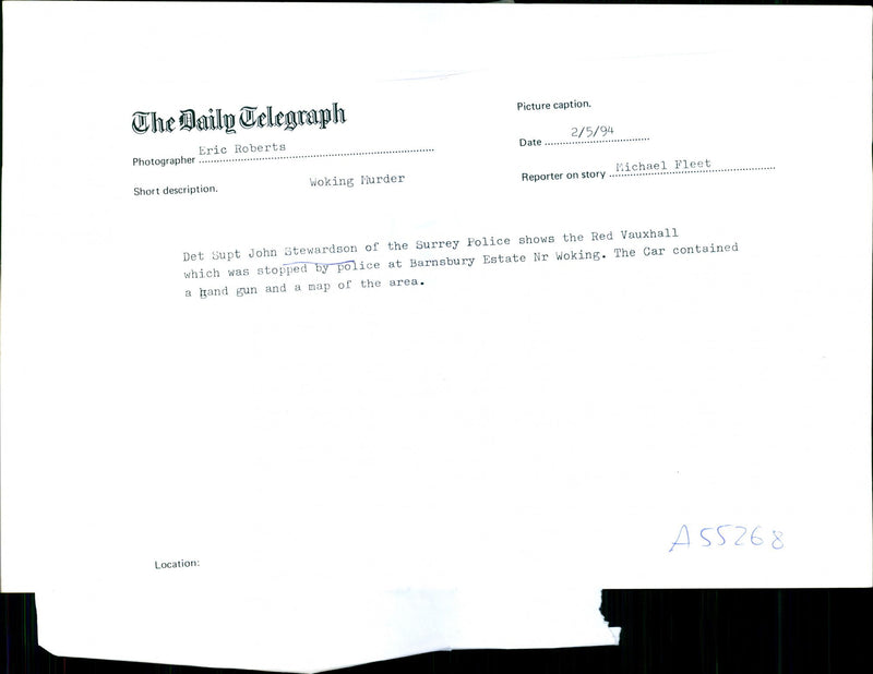 RUSSIAN MURDERS LONDON QONY - Vintage Photograph