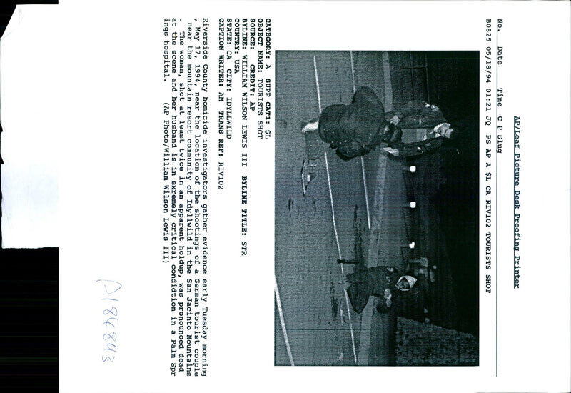 1994 THE WOMAN WAS GERAINT LEWIS WILLIAM WILSON III USA WRITER GERMAN EARLY - Vintage Photograph