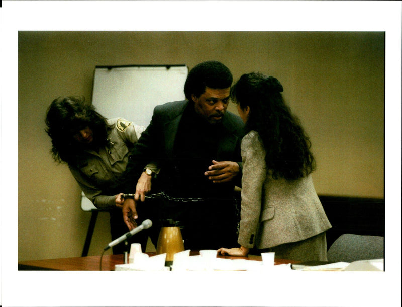 1995 BENNY GENE POWELL WAS SENTENCED YEARS THUR BACH USA WRITER PRESS GERMAN - Vintage Photograph