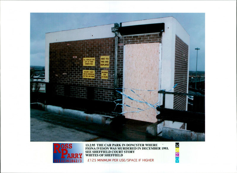 1995 THE CAR PARK DONCSTER WHERE FIONA IVESON WAS MURDERED DECEMBER SEE - Vintage Photograph