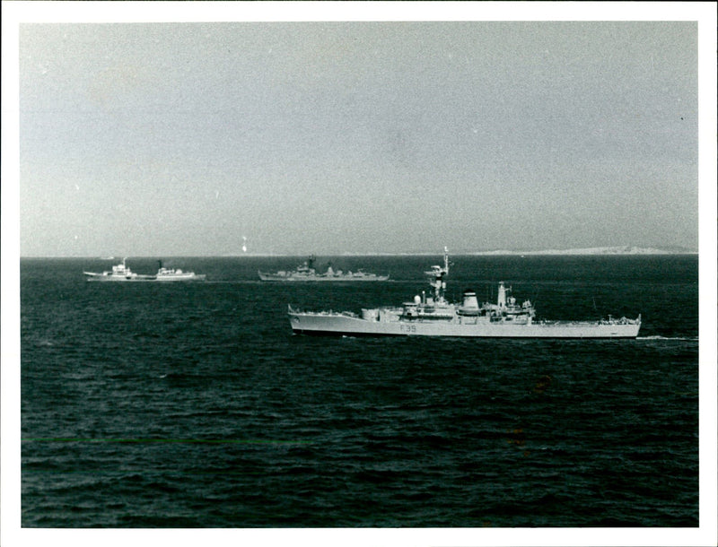 Ships: Russian in Channel - Vintage Photograph