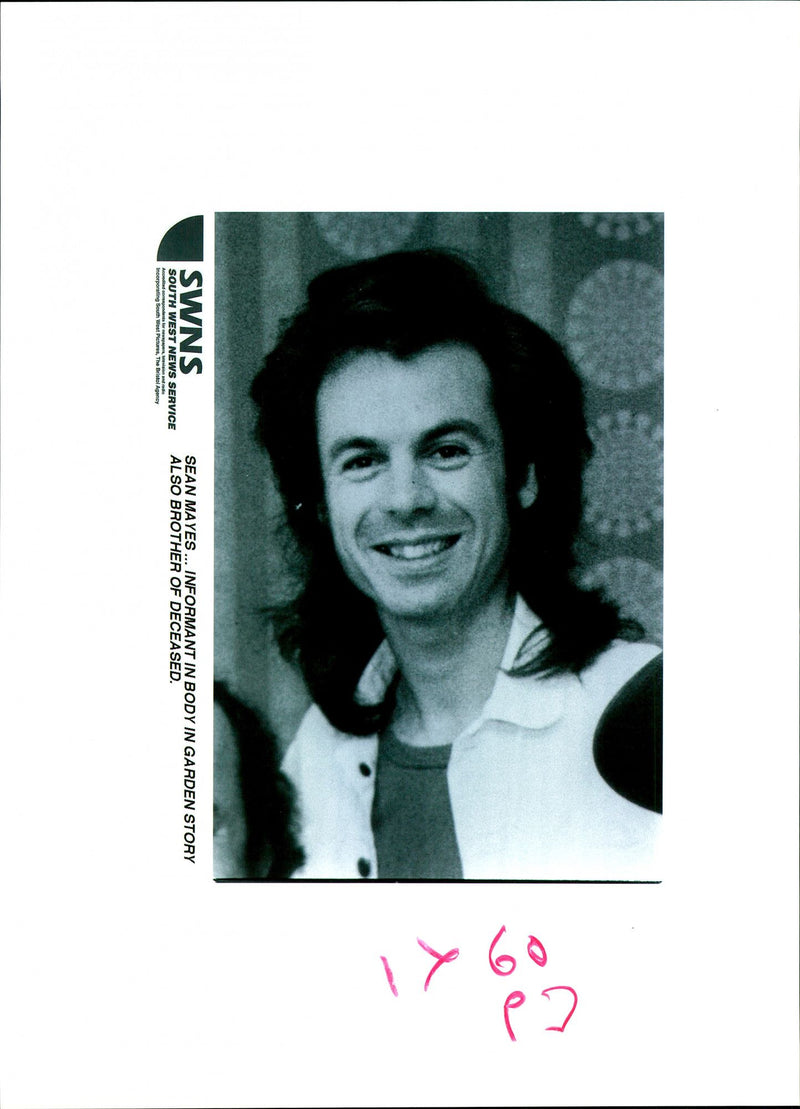 1995 THE DAILY TELEGRAPH PUBLISHED FEB MUSICIAN SEAN MAYES PHP - Vintage Photograph
