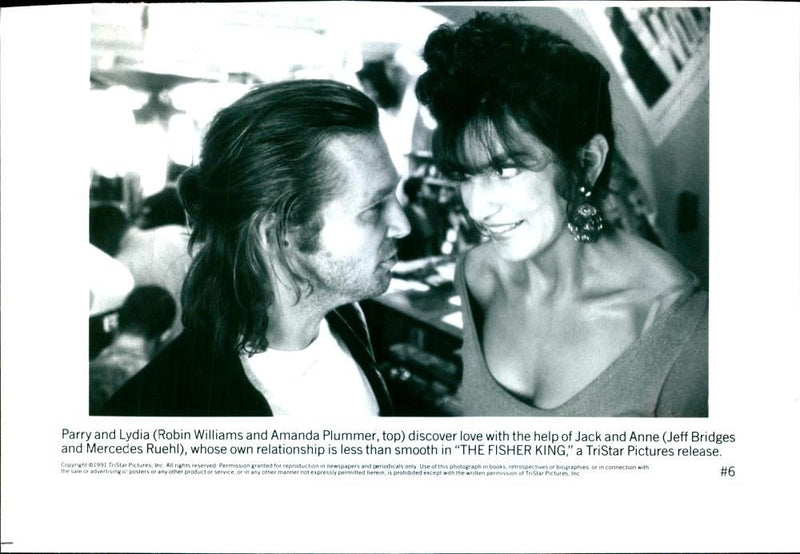 Jeff Bridges and Mercedes Ruehl - Vintage Photograph