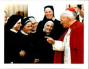 JOHN PAUL VISIT SECOND WRITER - Vintage Photograph