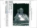 1995 POPE JOHN PAUL SPEAKS THE CROWDS WRITER COUNTRY - Vintage Photograph