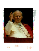 1995 POPE JOHN PAUL SPEAKS THE CROWDS WRITER COUNTRY - Vintage Photograph