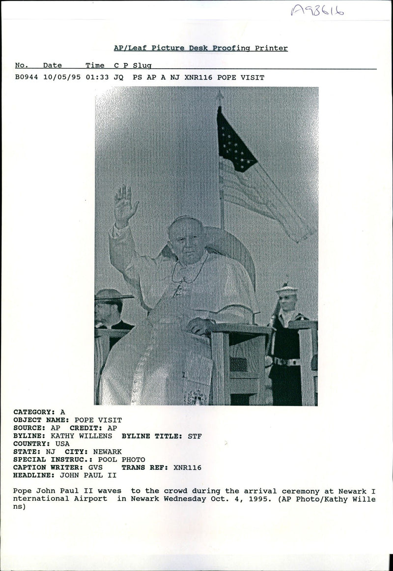 Pope John Paul II - Vintage Photograph