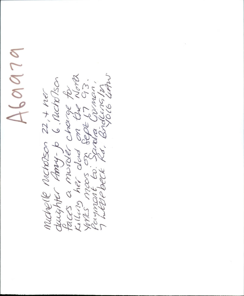 MICHELLE NICHOLSON HER DAUGHTER AMY RUCHOLSON FACES MURDER CHA BECK - Vintage Photograph