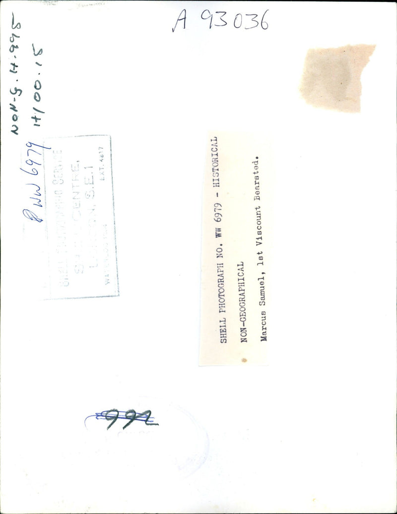 Marcus Samuel, 1st Viscount Bearsted - Vintage Photograph