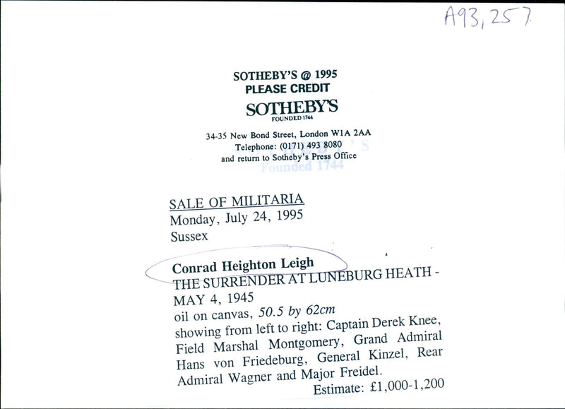 Conraid Heightona Leigh - Vintage Photograph