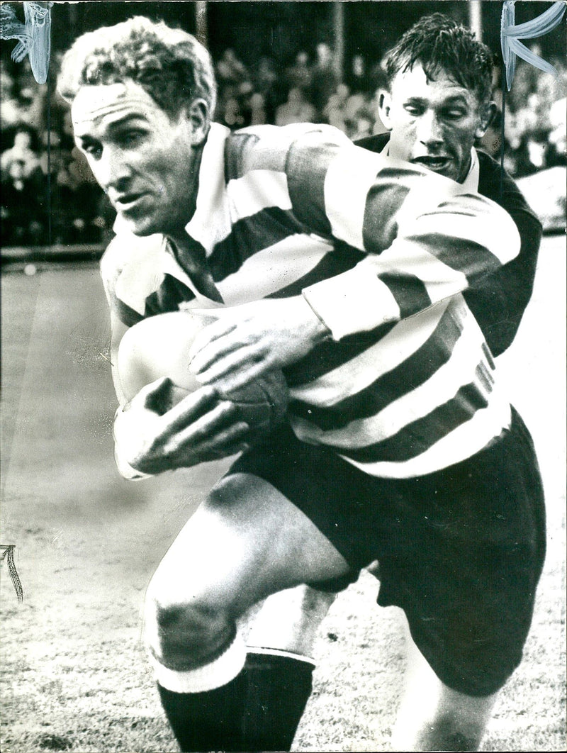 Jannie Engelbrecht in action - Vintage Photograph