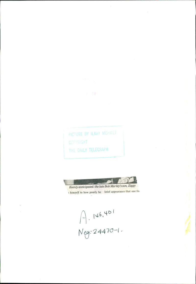 Ziggy Marley - Vintage Photograph