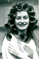 Alexis Hurst, a member of the cast of the musical "Annie," at the Poppy Day Appeal - Vintage Photograph